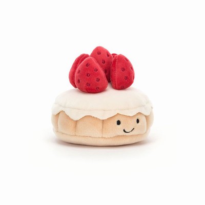 Jellycat Pretty Patisserie Tarte Aux Fraises Australia | 507124NGU